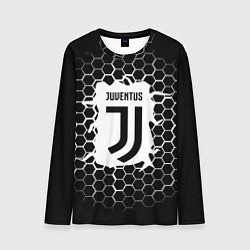 Мужской лонгслив Juventus соты текстура краски