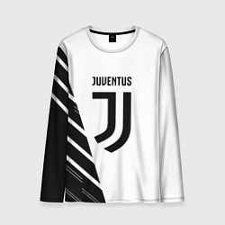 Мужской лонгслив Ювентус полосы геометрия текстура