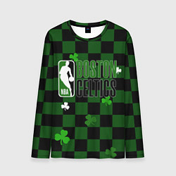 Лонгслив мужской NBA Boston Celtics, цвет: 3D-принт