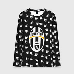 Мужской лонгслив Ювентус ласточки паттерн