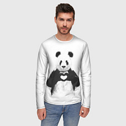 Лонгслив мужской Panda Love, цвет: 3D-принт — фото 2