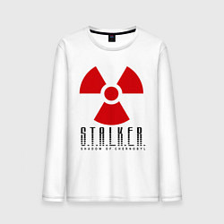 Лонгслив хлопковый мужской STALKER: Shadow of Chernobyl, цвет: белый