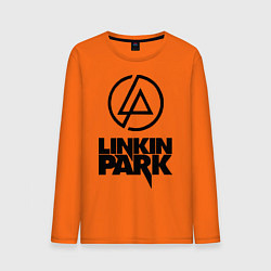 Лонгслив хлопковый мужской Linkin Park цвета оранжевый — фото 1