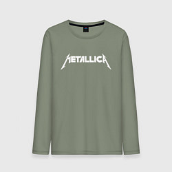 Лонгслив хлопковый мужской Metallica, цвет: авокадо