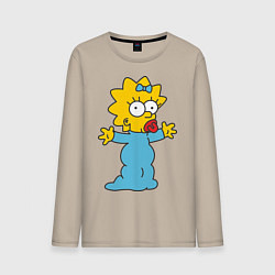 Мужской лонгслив Maggie Simpson