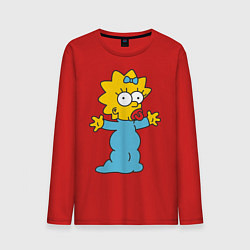 Мужской лонгслив Maggie Simpson