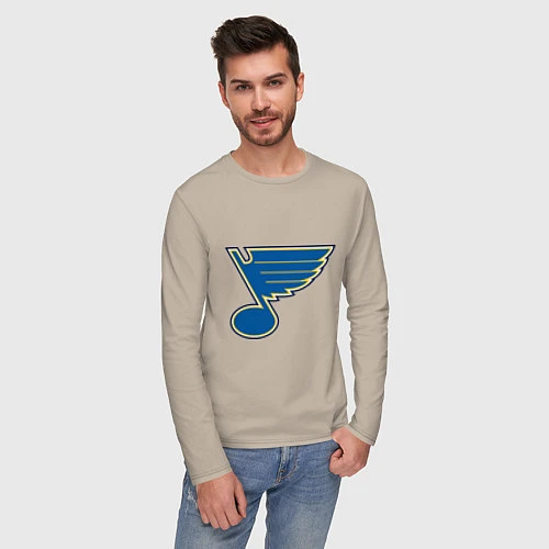 Мужской лонгслив St Louis Blues / Миндальный – фото 3