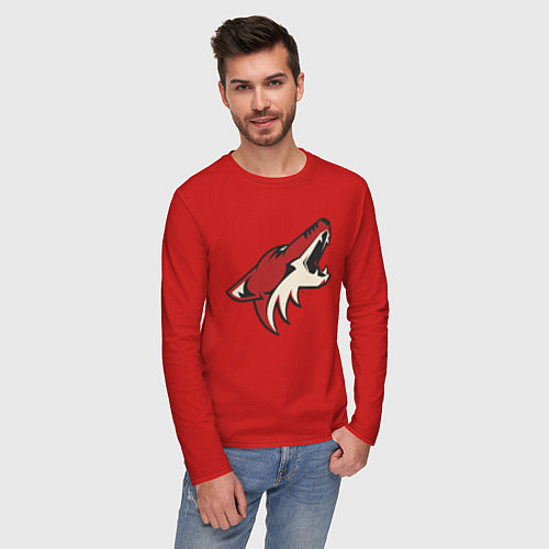 Мужской лонгслив Phoenix Coyotes / Красный – фото 3