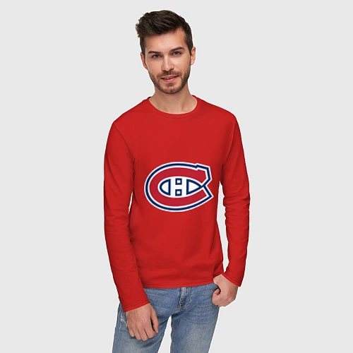 Мужской лонгслив Montreal Canadiens / Красный – фото 3