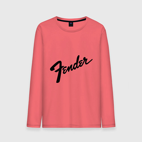 Мужской лонгслив Fender / Коралловый – фото 1