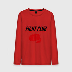 Лонгслив хлопковый мужской Fight Club, цвет: красный