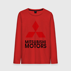 Лонгслив хлопковый мужской Mitsubishi, цвет: красный