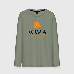 Лонгслив хлопковый мужской AS Roma 1927, цвет: авокадо