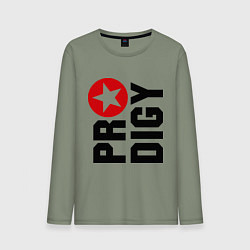 Лонгслив хлопковый мужской Prodigy Star, цвет: авокадо