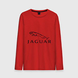 Лонгслив хлопковый мужской Jaguar цвета красный — фото 1