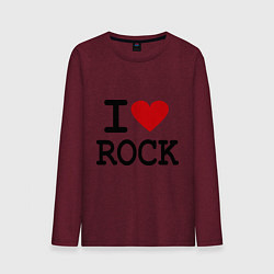 Мужской лонгслив I love Rock