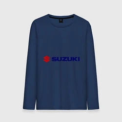 Лонгслив хлопковый мужской Suzuki, цвет: тёмно-синий