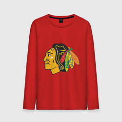 Лонгслив хлопковый мужской Chicago Blackhawks: Kane, цвет: красный