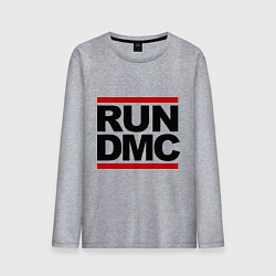 Лонгслив хлопковый мужской Run DMC, цвет: меланж