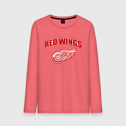 Мужской лонгслив Detroit Red Wings / Коралловый – фото 1