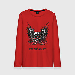 Лонгслив хлопковый мужской Expendables: Choose tour weapon, цвет: красный