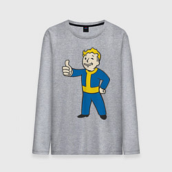 Лонгслив хлопковый мужской Fallout Boy, цвет: меланж