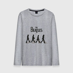 Лонгслив хлопковый мужской The Beatles: Abbey Road, цвет: меланж