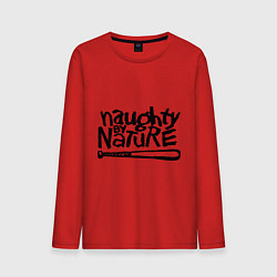Лонгслив хлопковый мужской Naughty by nature, цвет: красный