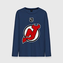 Лонгслив хлопковый мужской New Jersey Devils: Kovalchuk 17, цвет: тёмно-синий