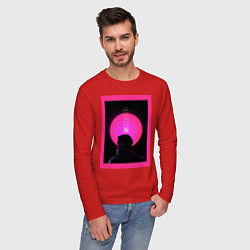 Лонгслив хлопковый мужской Blade Runner 2049, цвет: красный — фото 2