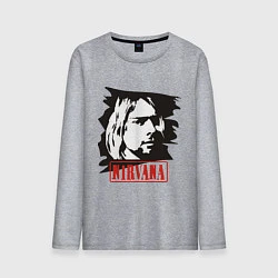 Мужской лонгслив Nirvana: Kurt Cobain