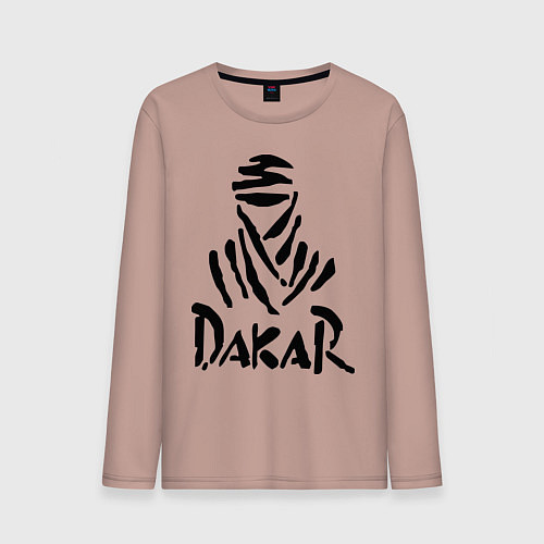 Мужской лонгслив Rally Dakar / Пыльно-розовый – фото 1