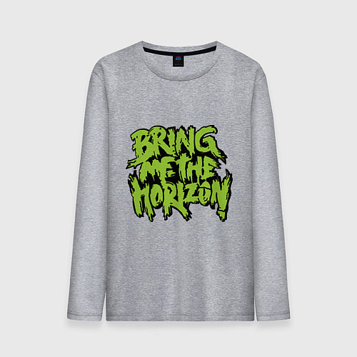 Мужской лонгслив Bring me the horizon / Меланж – фото 1