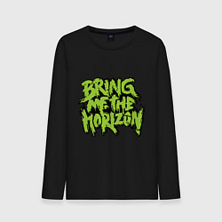 Лонгслив хлопковый мужской Bring me the horizon, цвет: черный