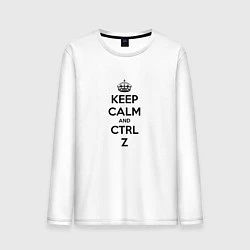 Мужской лонгслив Keep Calm & Ctrl + Z