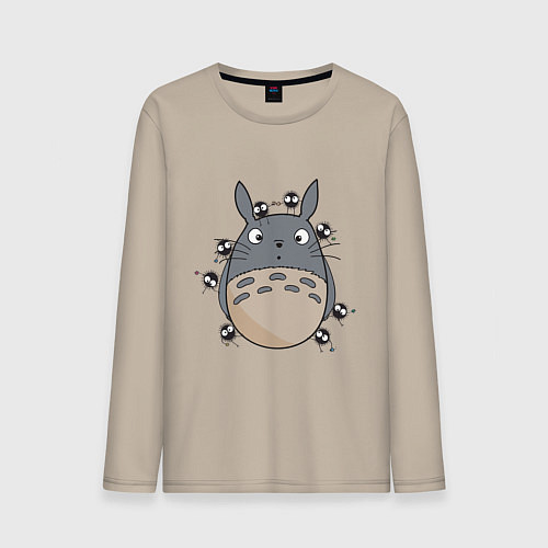 Мужской лонгслив Тоторо / Миндальный – фото 1