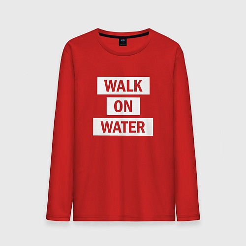 Мужской лонгслив 30 STM: Walk on water / Красный – фото 1