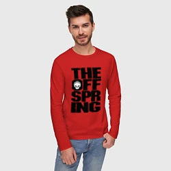Лонгслив хлопковый мужской The Offspring, цвет: красный — фото 2
