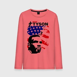 Лонгслив хлопковый мужской Mike Tyson: USA Boxing, цвет: коралловый
