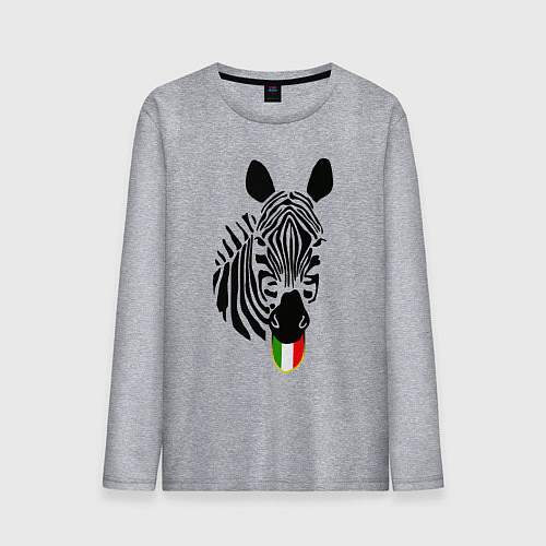 Мужской лонгслив Juventus Zebra / Меланж – фото 1