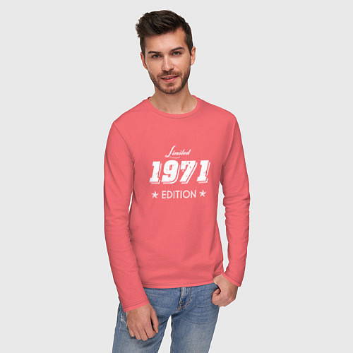 Мужской лонгслив Limited Edition 1971 / Коралловый – фото 3