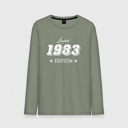 Лонгслив хлопковый мужской Limited Edition 1983, цвет: авокадо