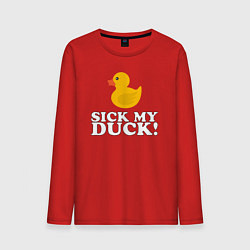 Мужской лонгслив Sick my duck!