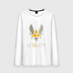 Лонгслив хлопковый мужской VITALITY Team: Esports, цвет: белый