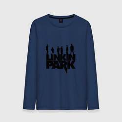 Лонгслив хлопковый мужской Linkin Park, цвет: тёмно-синий