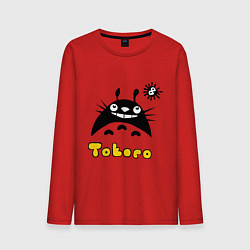 Лонгслив хлопковый мужской Totoro тоторо, цвет: красный