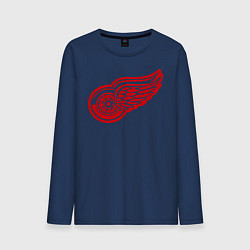 Лонгслив хлопковый мужской Detroit Red Wings: Pavel Datsyuk, цвет: тёмно-синий