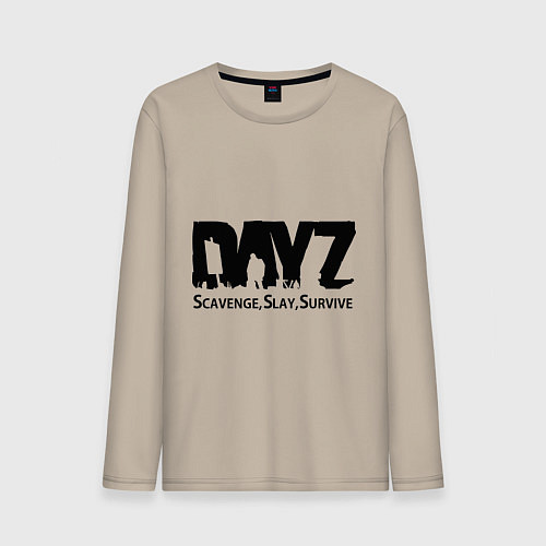 Мужской лонгслив DayZ: Slay Survive / Миндальный – фото 1