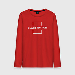 Лонгслив хлопковый мужской Black Mirror цвета красный — фото 1