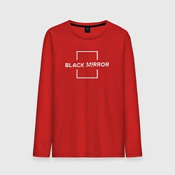 Лонгслив хлопковый мужской Black Mirror, цвет: красный